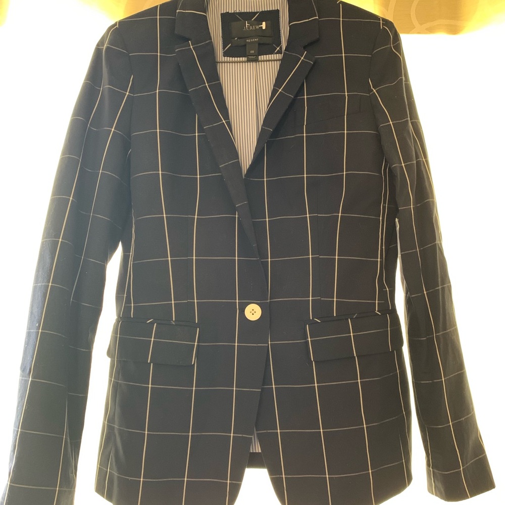 JCrew Windowpane Jacket